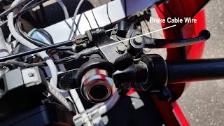 picture of wire coming from brake lever